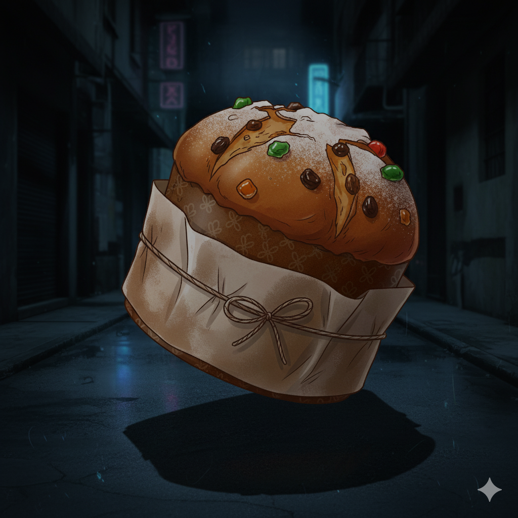 Illustrazione provvisoria del panettone al caramello salato